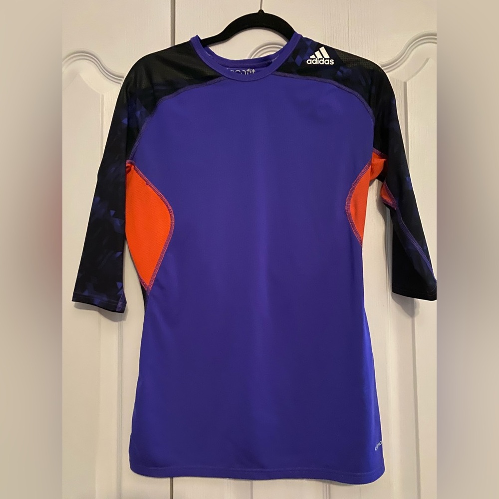 Adidas Purple Techfit Compression Shirt